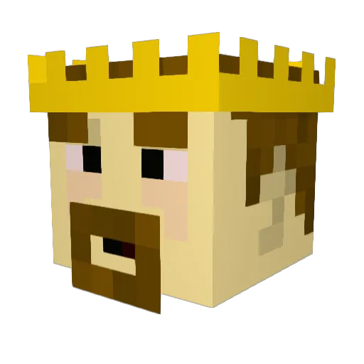 ToasterStrudles Minecraft avatar head, 3D render