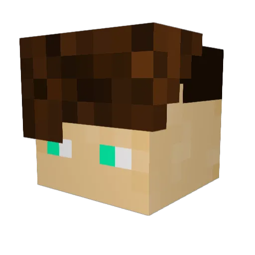 ToasterTobyy Minecraft avatar head, 3D render