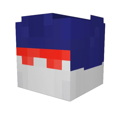 Toasteyes Minecraft avatar head, 3D render