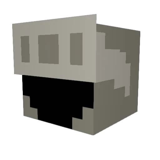 Toastieer Minecraft avatar head, 3D render