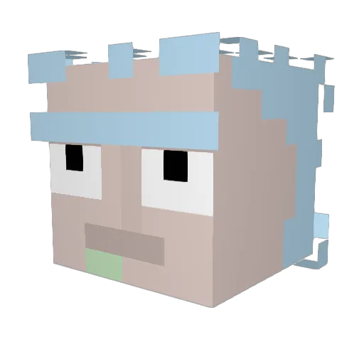 ToastierSquid41 Minecraft avatar head, 3D render