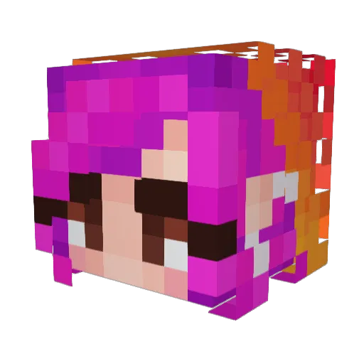 Toastivity Minecraft avatar head, 3D render