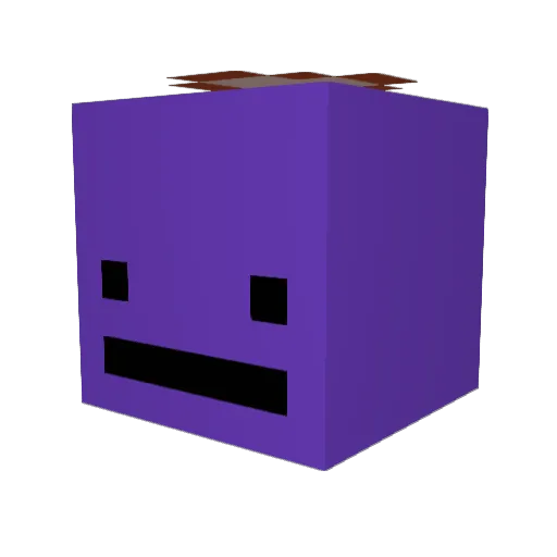 ToastizBurned Minecraft avatar head, 3D render