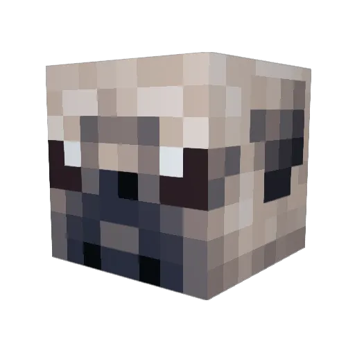 Toastmanthe3rd Minecraft avatar head, 3D render