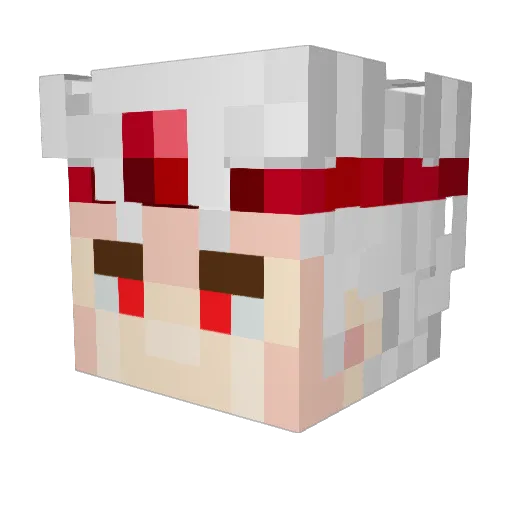 Toastu_ Minecraft avatar head, 3D render