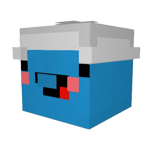 Toasty19 Minecraft avatar head, 3D render