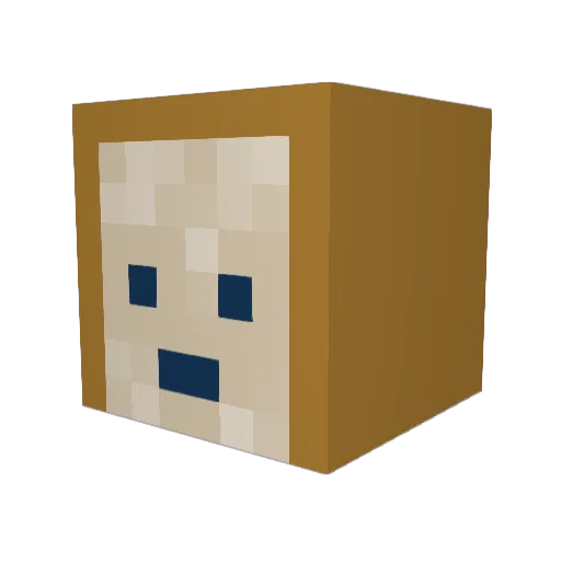 ToastyBoi21 Minecraft avatar head, 3D render