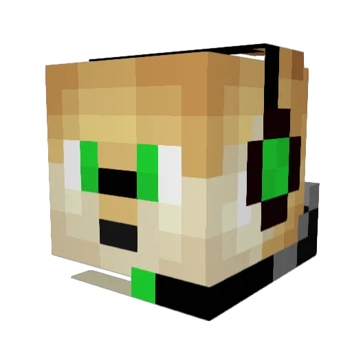 ToastyBread7247 Minecraft avatar head, 3D render