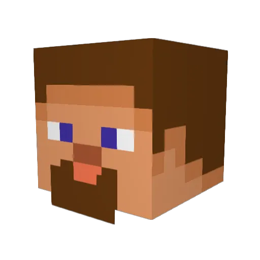 ToastyBuns890 Minecraft avatar head, 3D render