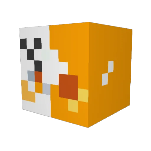 ToastyMarshmelow Minecraft avatar head, 3D render