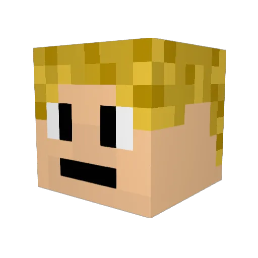 ToastyRoast Minecraft avatar head, 3D render