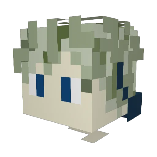 ToastySoupBread7 Minecraft avatar head, 3D render