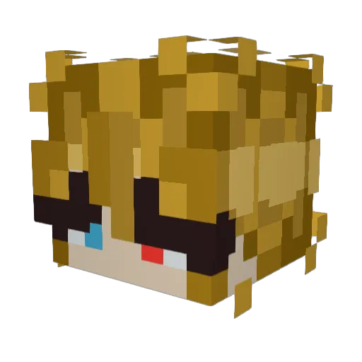 ToastyVT Minecraft avatar head, 3D render
