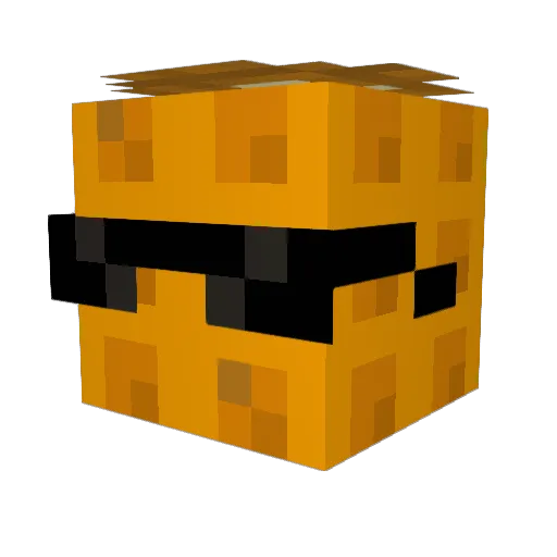 ToastyWaffle Minecraft avatar head, 3D render