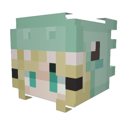 ToastyWafflez Minecraft avatar head, 3D render