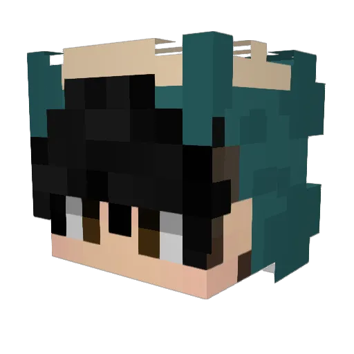 ToastyzDucky Minecraft avatar head, 3D render
