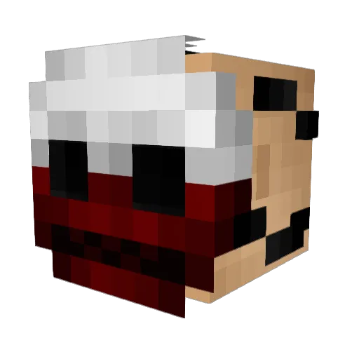 Tob123ias Minecraft avatar head, 3D render