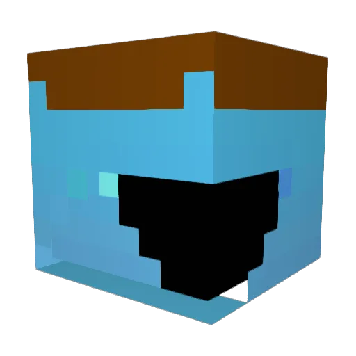 TobNHD Minecraft avatar head, 3D render