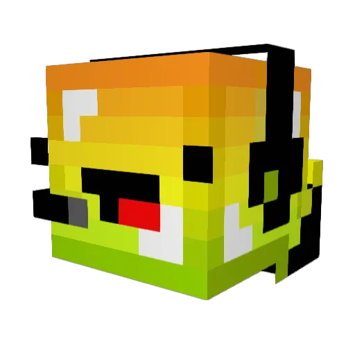 Tob_ Minecraft avatar head, 3D render