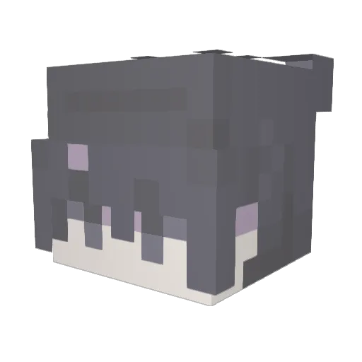 Tobaccrow Minecraft avatar head, 3D render