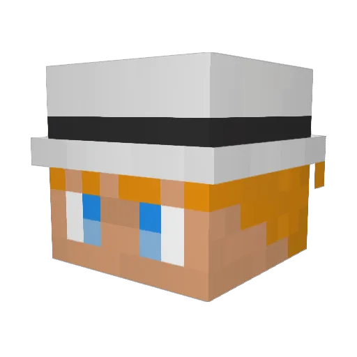 Tobackas Minecraft avatar head, 3D render