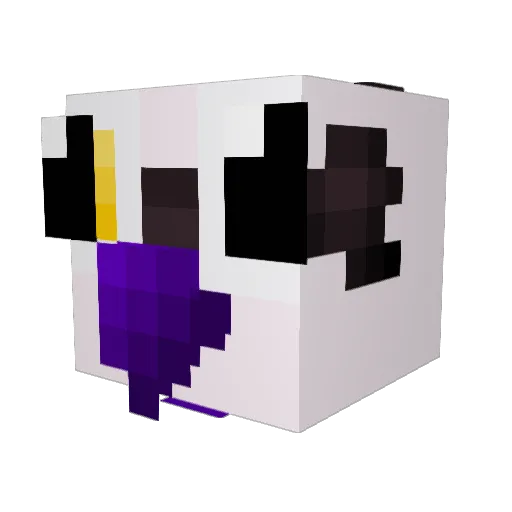 Tobacoda Minecraft avatar head, 3D render