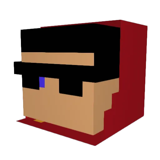 Tobad_33 Minecraft avatar head, 3D render