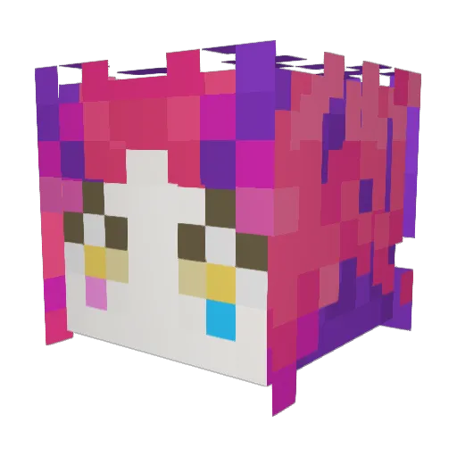 Tobaz_VI Minecraft avatar head, 3D render