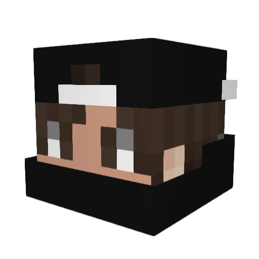 TobbeCross Minecraft avatar head, 3D render