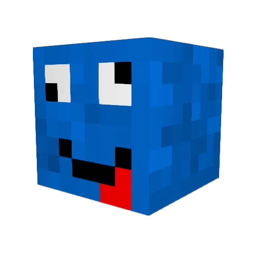 Tobbskii Minecraft avatar head, 3D render