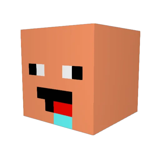 Tobbyh123 Minecraft avatar head, 3D render