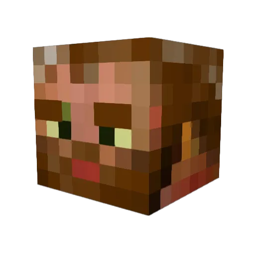 Tobeef Minecraft avatar head, 3D render