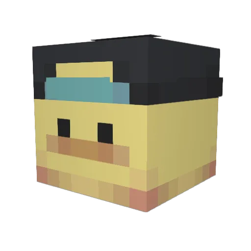 Toben30 Minecraft avatar head, 3D render