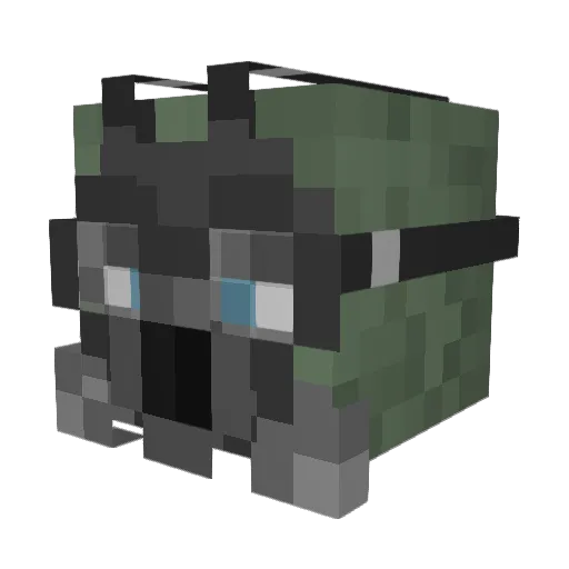 Tobesy Minecraft avatar head, 3D render