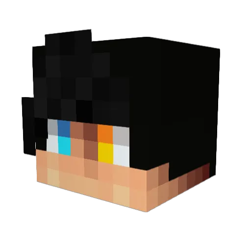 Tobi189 Minecraft avatar head, 3D render