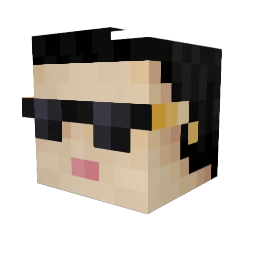 Tobi752 Minecraft avatar head, 3D render