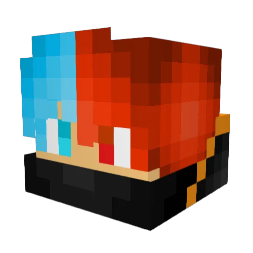 Tobi985 Minecraft avatar head, 3D render
