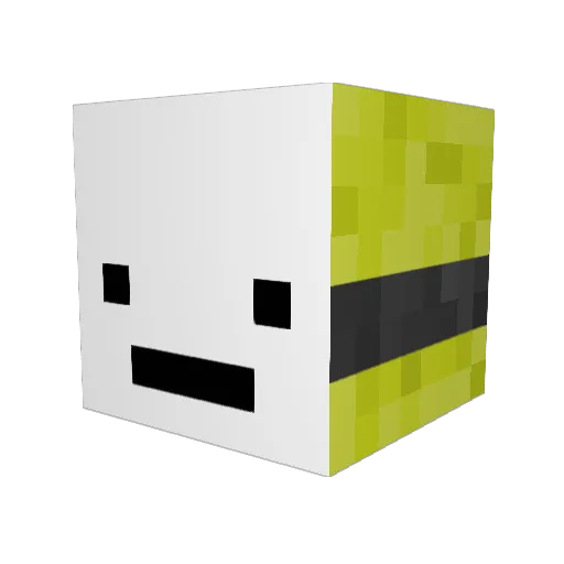 TobiA7X Minecraft avatar head, 3D render