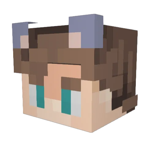 TobiKaboom Minecraft avatar head, 3D render