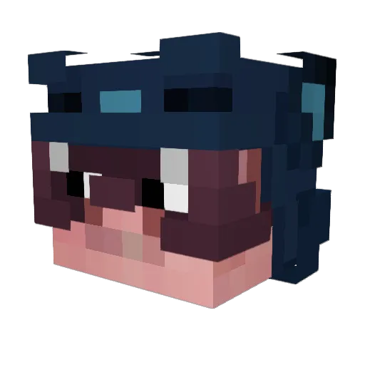 TobiOrNotTobiyt Minecraft avatar head, 3D render