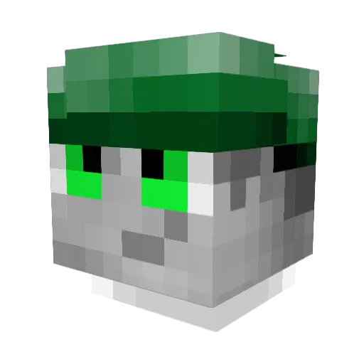 TobiSallow Minecraft avatar head, 3D render