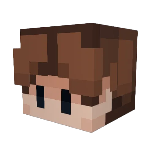 Tobi_472 Minecraft avatar head, 3D render