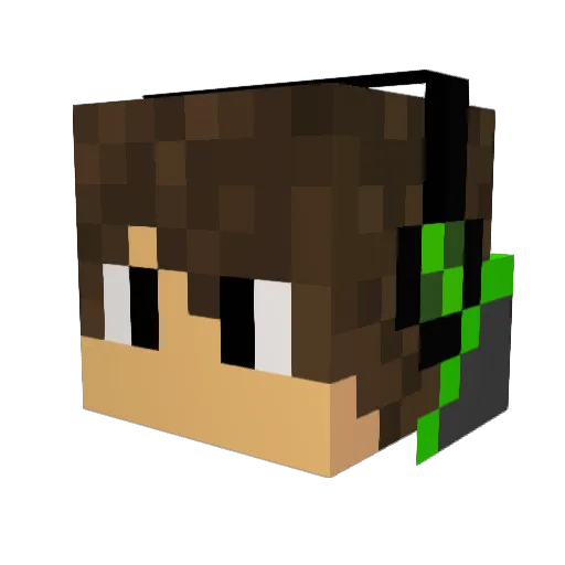 Tobi_789 Minecraft avatar head, 3D render