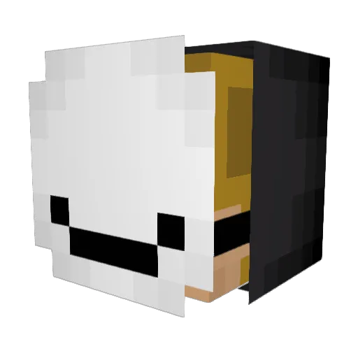 Tobi_G Minecraft avatar head, 3D render
