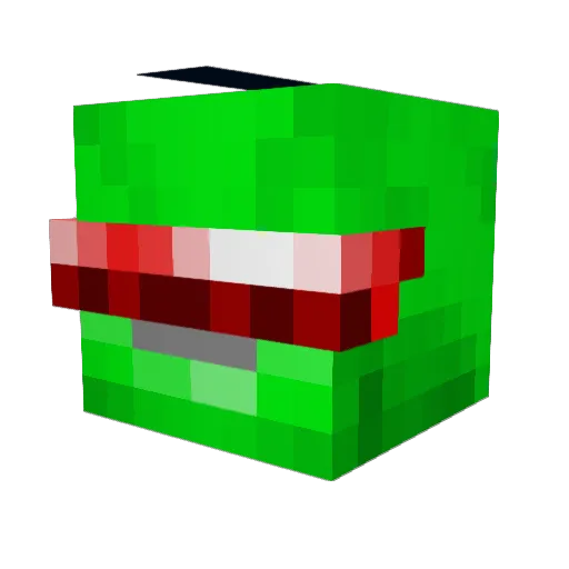 Tobi_King_01 Minecraft avatar head, 3D render