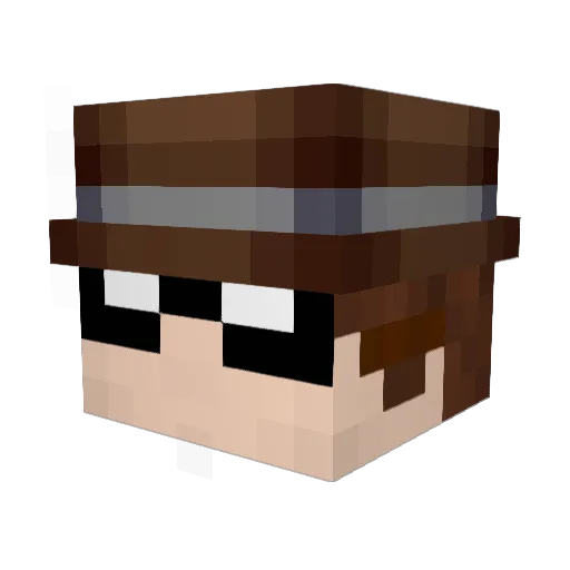 Tobi_KrN Minecraft avatar head, 3D render