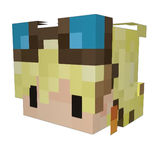 Tobi_The_Creator Minecraft avatar head, 3D render