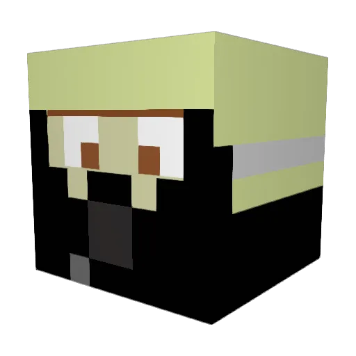 Tobi__112 Minecraft avatar head, 3D render