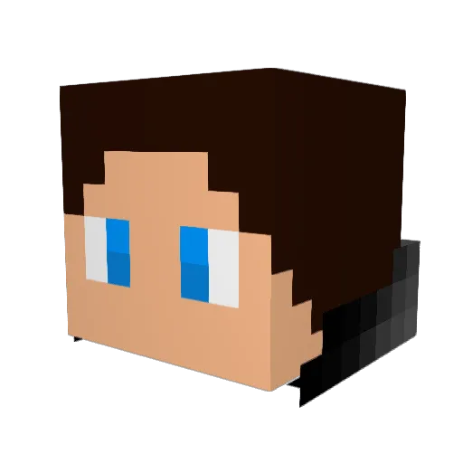 Tobias0007 Minecraft avatar head, 3D render