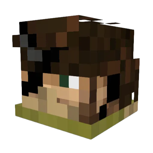Tobias024 Minecraft avatar head, 3D render